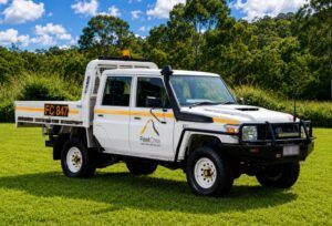Toyota LandCruiser 70 Series Dual Cab Manual Mine Spec Hire Vehicle